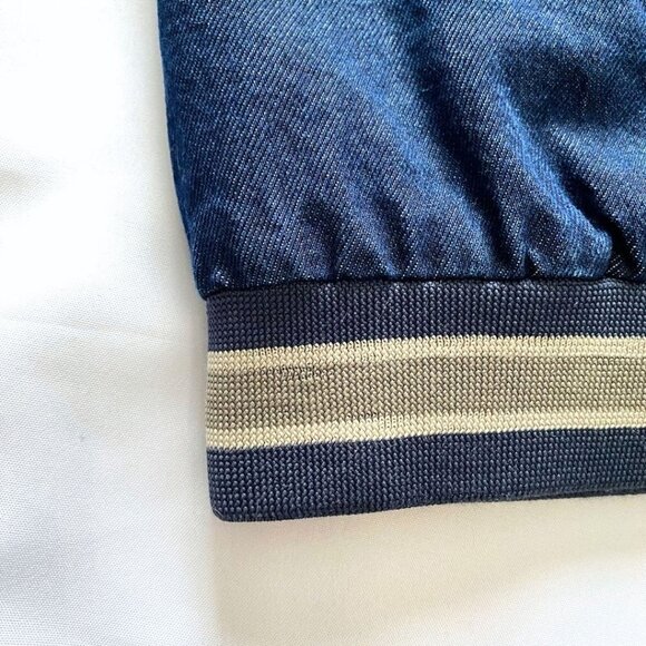 NWOT FRANK AND OAK DARK WASH DENIM BOMBER JACKET - XL - Picture 11 of 14